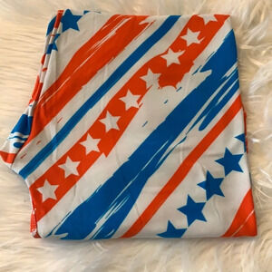 ❤️ FINAL PRICE ❤️ New! Women’s Lularoe Patriotic leggings TC